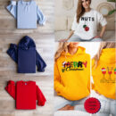 Comfort Colors Front-Back & Only Front & Only Back Christmas Sweatshirt & Hoodie, ''Different Christmas Designs'' Design Sweatshirt & Hoodie, Christmas Sweater & Hoodie, Christmas Gift, Holiday Sweater & Hoddie