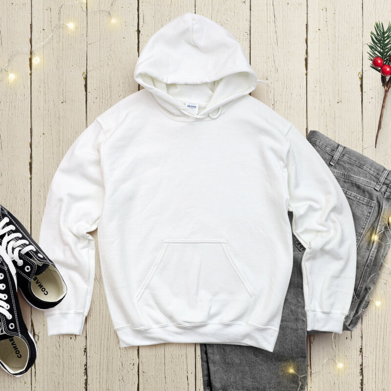 Comfort Colors Front-Back & Only Front & Only Back Men's Hoodie, Holiday Sweater & Hoddie, Customize with Your Own Design - Image 2