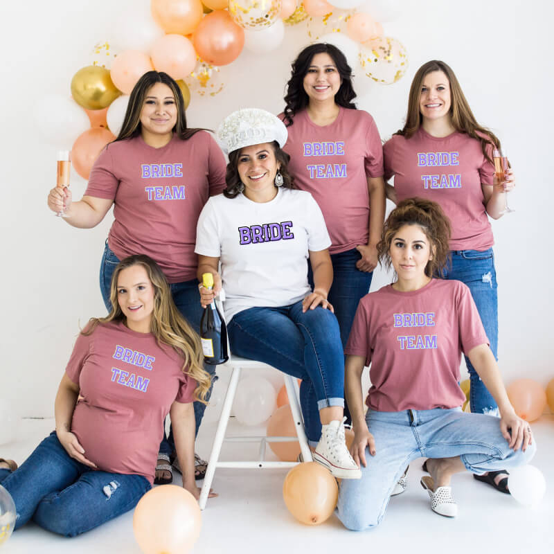 Gildan Bride Team T-shirt, Personalized T-shirt for Every Taste, Customize with Your Own Design, Holiday & Special Day Gift