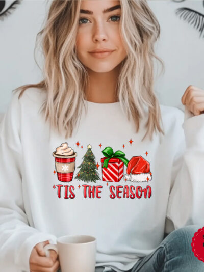 Gildan Christmas Sweatshirt, ''It's a Season'' Design Sweatshirt, Christmas Sweater, Christmas Gift, Holiday Sweater, Cute Sweatshirt