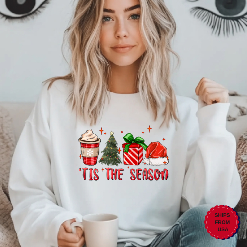 Gildan Christmas Sweatshirt, ''It's a Season'' Design Sweatshirt, Christmas Sweater, Christmas Gift, Holiday Sweater, Cute Sweatshirt