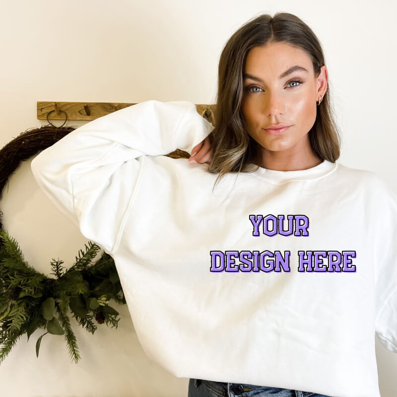 Gildan Christmas Sweatshirt, ''Glass of bottles'' Design Sweatshirt, Christmas Sweater, Christmas Gift, Holiday Sweater, Cute Sweatshirt - Image 2