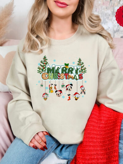 Gildan Christmas Sweatshirt, ''Merry Christmas'' Design Sweatshirt, Christmas Sweater, Christmas Gift, Holiday Sweater