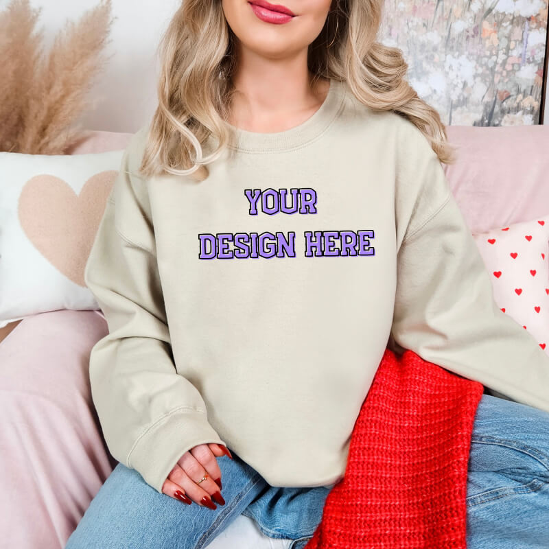 Gildan Christmas Sweatshirt, ''Merry Christmas'' Design Sweatshirt, Christmas Sweater, Christmas Gift, Holiday Sweater - Image 2